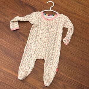 Magnetic Me Cream and Pink Footie